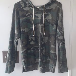 Camo Hooded Long sleeve
